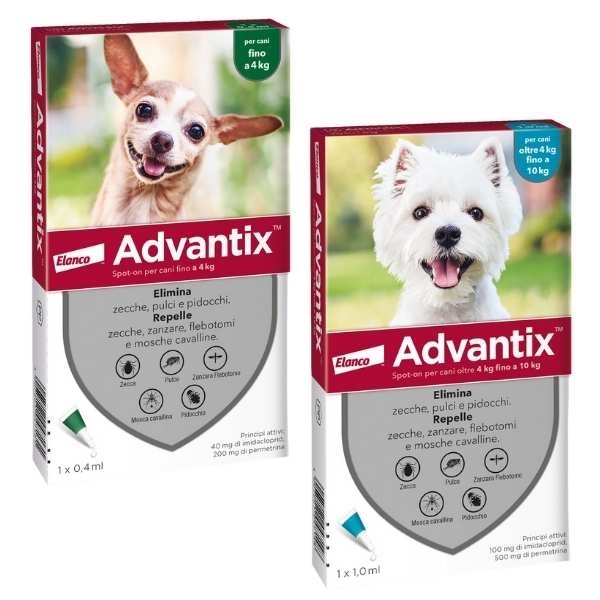 Advantix Spot-On Verde per Cani da 0 a 4 kg MONOPIPETTA